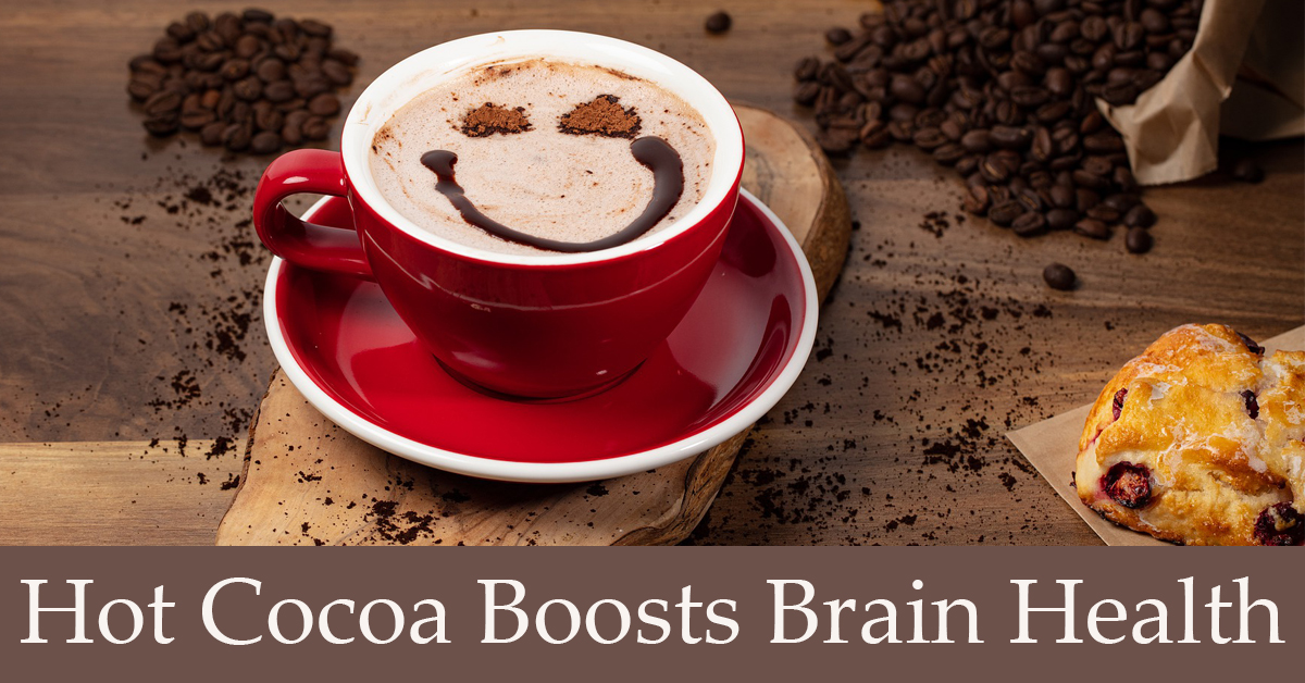 Hot cocoa boosts brain health.