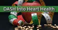 DASH Into Heart Health, Picture of an apple, measuring tape and pills