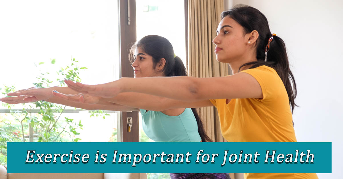 Bad Habits for Joint Health. Picture of 2 hispanic females exercising.