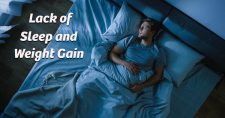 Lack of Sleep and Weight Gain. Picture of a young caucasian male sleeping in his bed.