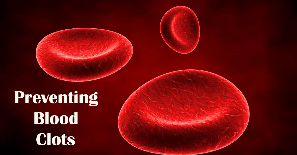 Preventing Blood Clots: A Lifesaving Guide. Picture of blood particles floating around.