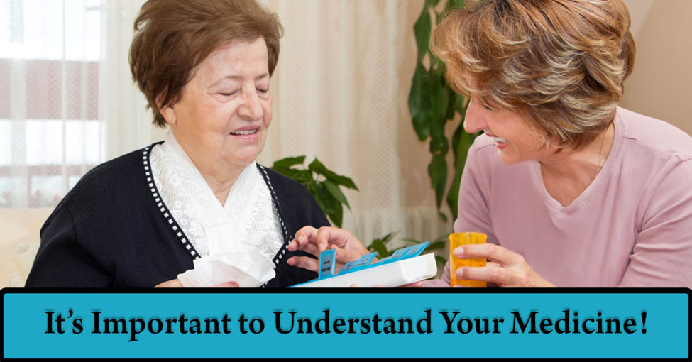 Addressing Medication Discrepancies in Elderly Patients: A Vital Aspect of Geriatric Care. Picture of older Caucasian female and Caucasian female nurse organizing medication